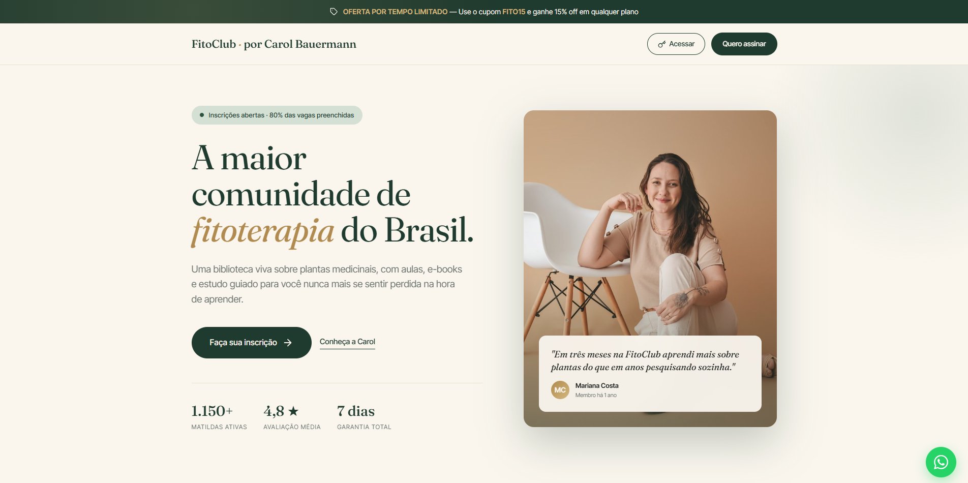 FitoClub · Comunidade de Fitoterapia